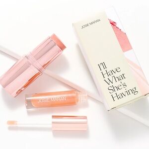 josie maran i'll have what she's having 2 piece set color stick and lip booster